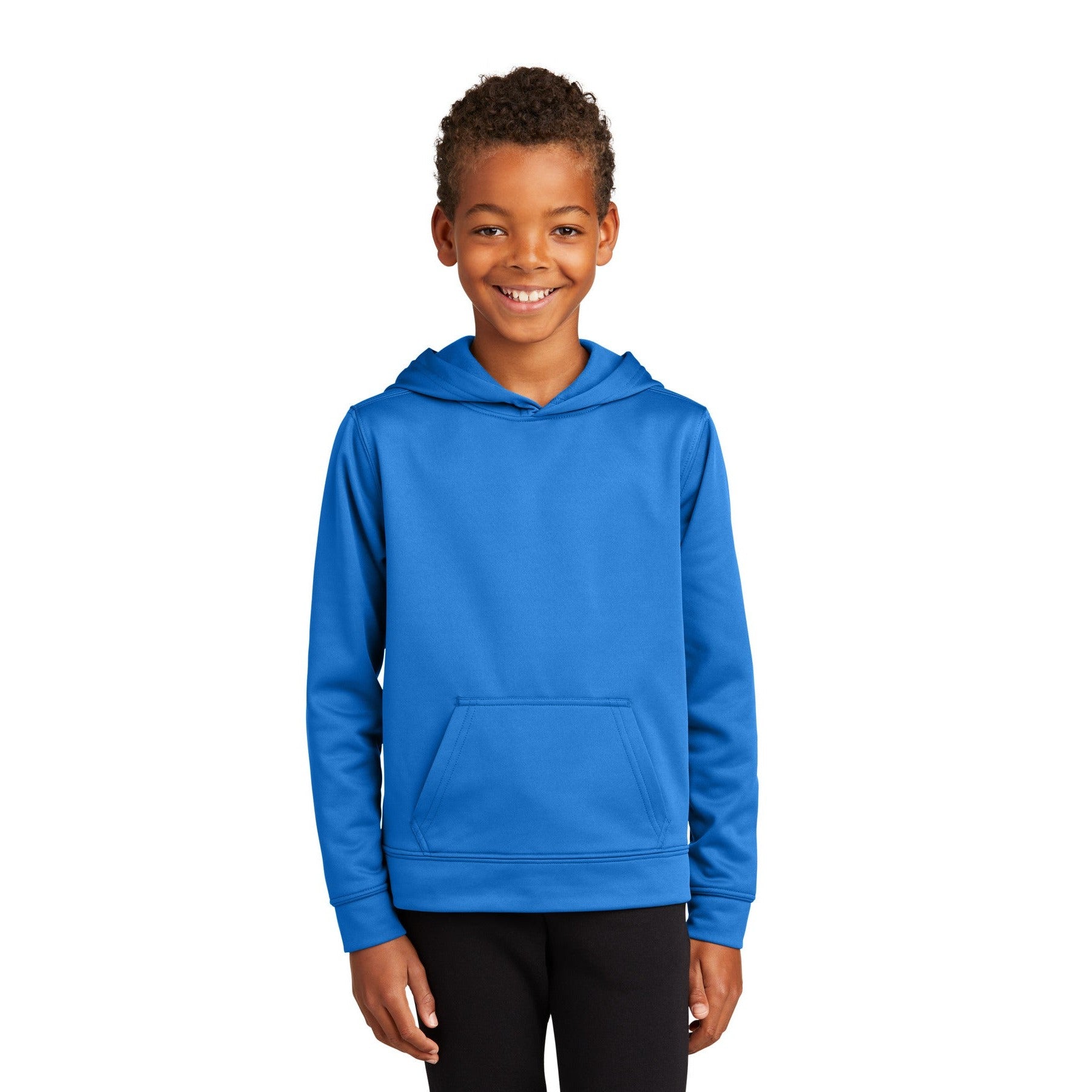 Port & Company-Port & Company®Youth Performance Fleece Pullover Hooded Sweatshirt. PC590YH-MedTech-5